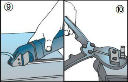 Tagliare il ferro con roditrice